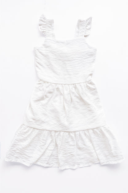 Vestido con fajin y divertido faldon en 2 tiempos