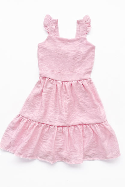 Vestido con fajin y divertido faldon en 2 tiempos