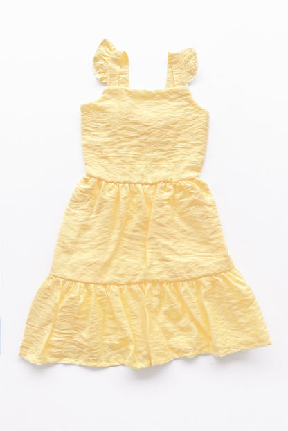 Vestido con fajin y divertido faldon en 2 tiempos