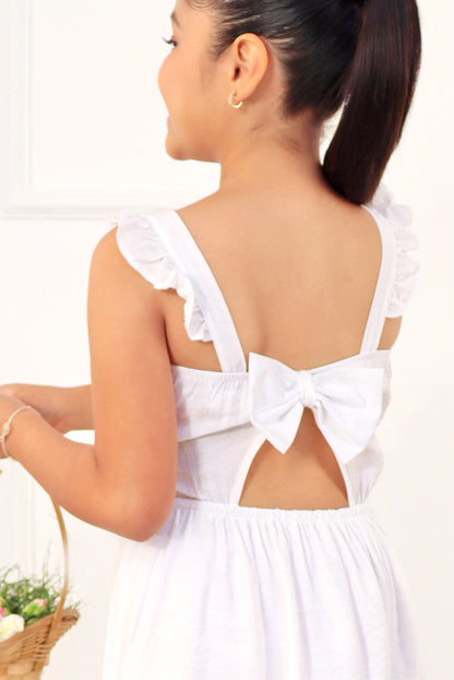 Vestido con fajin y divertido faldon en 2 tiempos