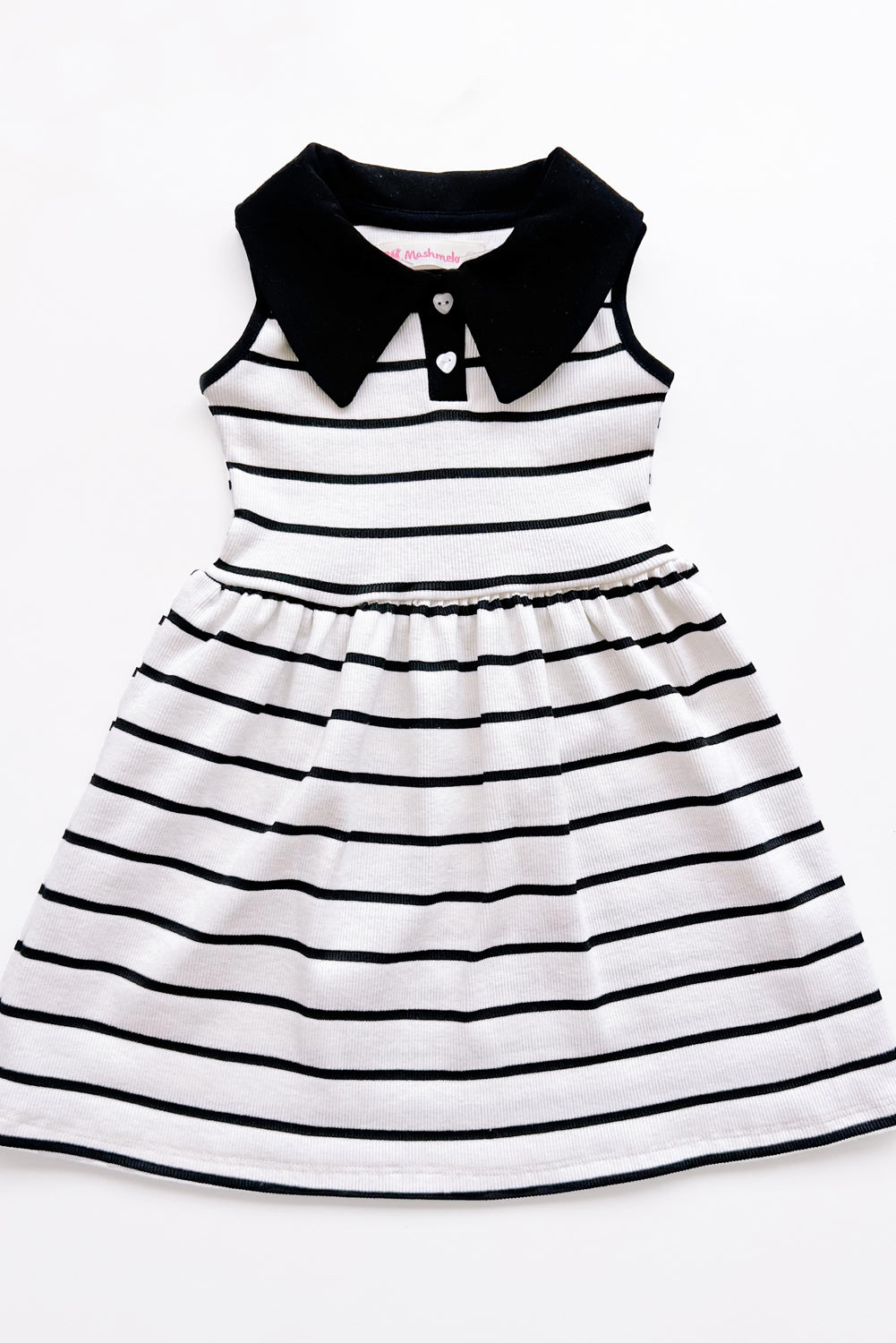 Vestido con Cuello Camisero y Faldón Recogido