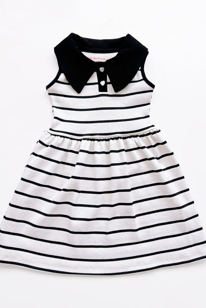 Vestido con Cuello Camisero y Faldón Recogido