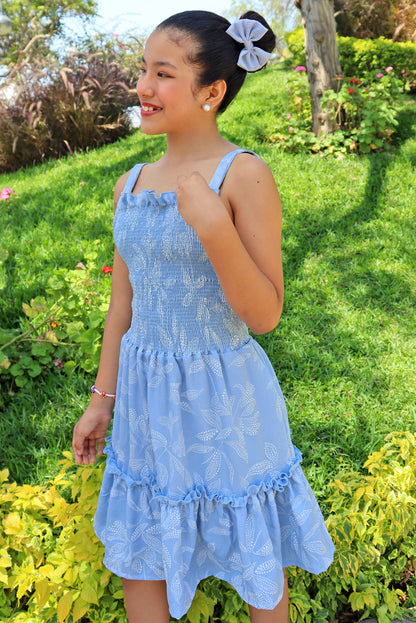 Vestido  con Corpiño Multiaguja y Faldón de Dos Tiempos