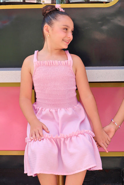 Vestido  con Corpiño Multiaguja y Faldón de Dos Tiempos