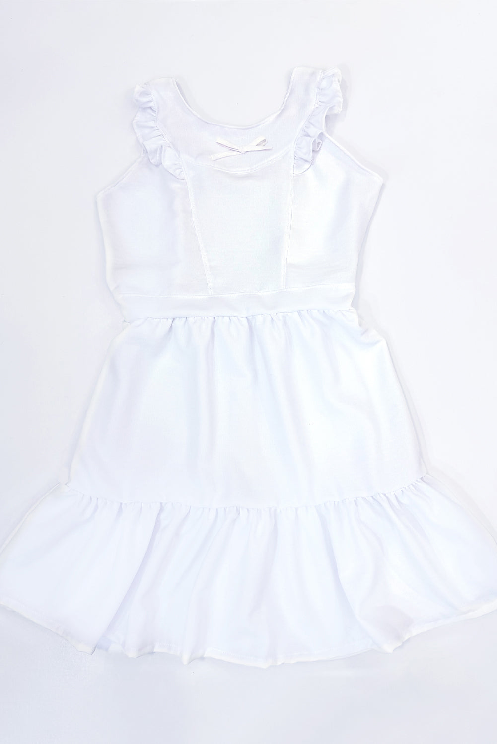 Vestido con Volantes y Multiagujas