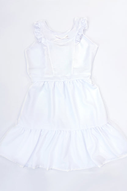 Vestido con Volantes y Multiagujas
